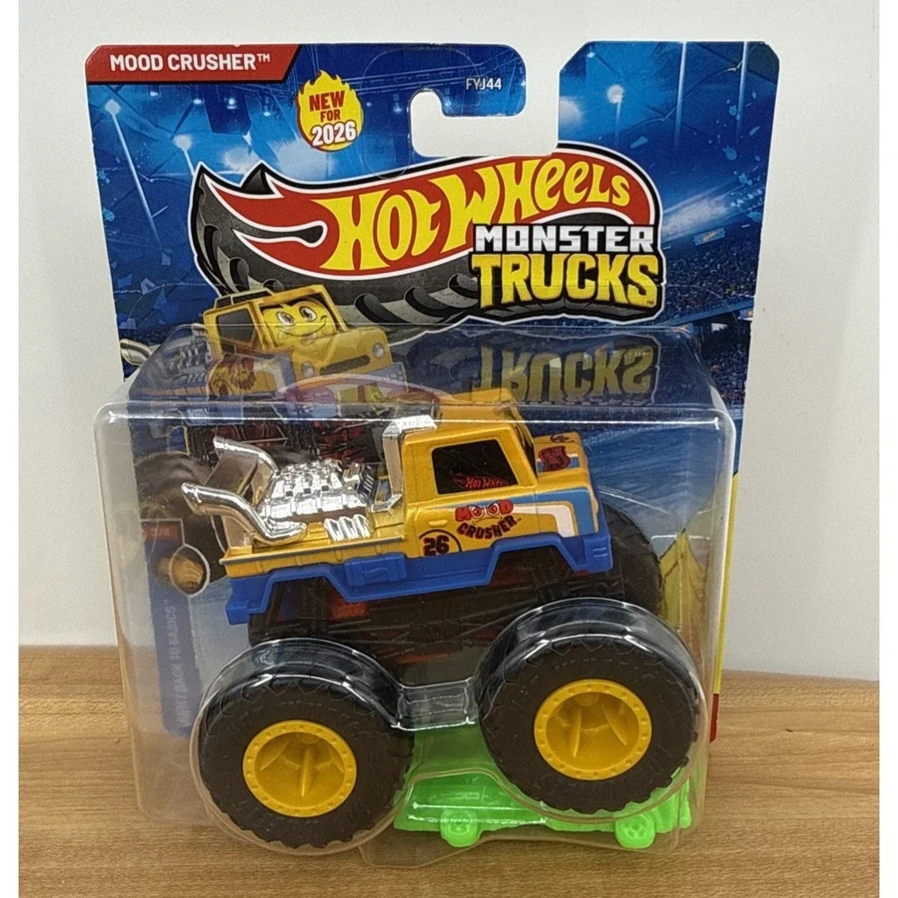 2026 Hot Wheels Monster Trucks SnakeBite, Mood Crusher, Bone‎ Shaker, HW Police